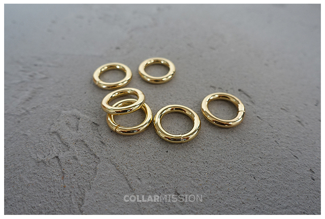 Pierścień galwanicznie metalowy 15mm wysokiej jakości, 8 kolorów, DIY obroża/plecak - Wianko - 11