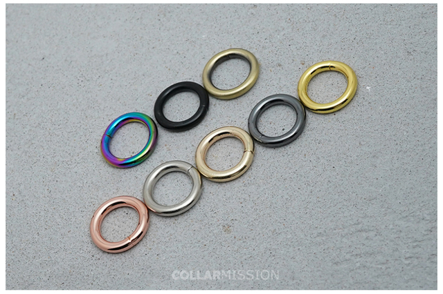 Pierścień galwanicznie metalowy 15mm wysokiej jakości, 8 kolorów, DIY obroża/plecak - Wianko - 3