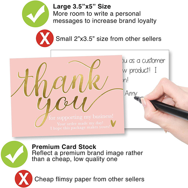 Wizytówki kartka urodzinowa różowa koperta walentynki z wiadomością - 10-50 sztuk, zróżnicowany styl, papier kartonowy - 5*9cm - Wianko - 3