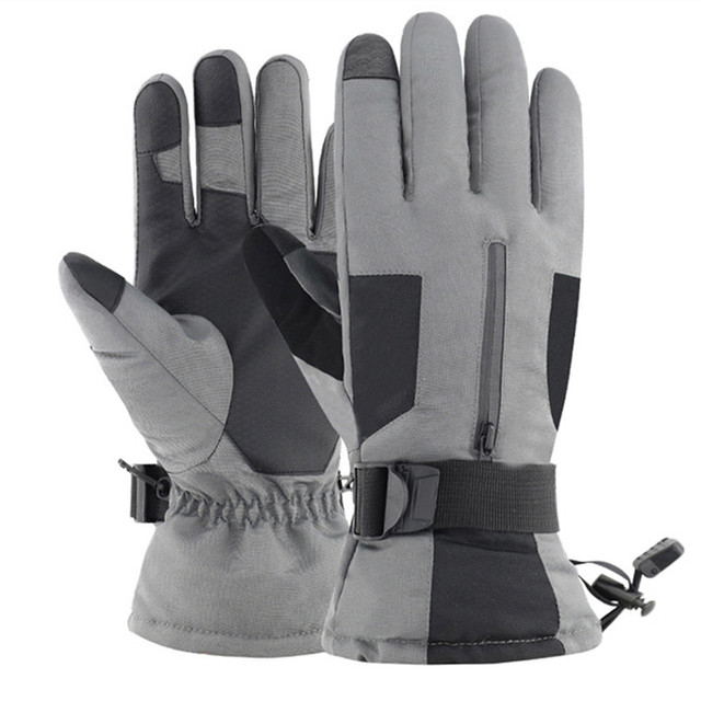 Męskie narciarskie rękawice zimowe polarowe z ekranem dotykowym, wodoodporne, profesjonalne - Wianko - 25