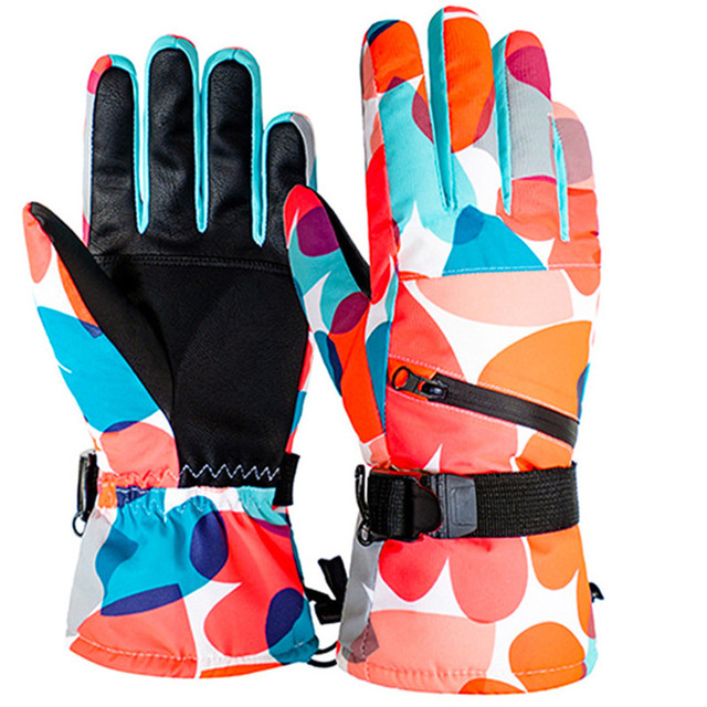 Męskie narciarskie rękawice zimowe polarowe z ekranem dotykowym, wodoodporne, profesjonalne - Wianko - 30