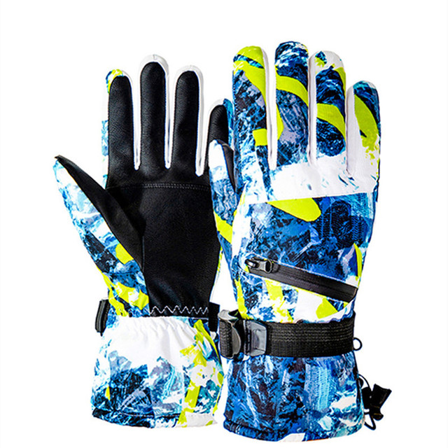 Męskie narciarskie rękawice zimowe polarowe z ekranem dotykowym, wodoodporne, profesjonalne - Wianko - 29