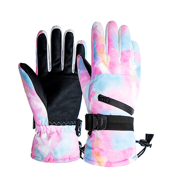 Męskie narciarskie rękawice zimowe polarowe z ekranem dotykowym, wodoodporne, profesjonalne - Wianko - 31
