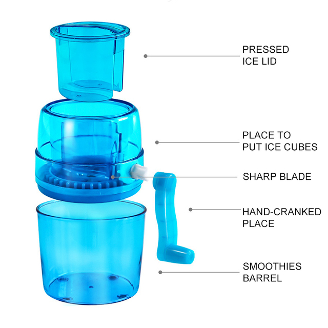 Kruszarka do lodu Holaroom DIY Ice Slush Maker - Mini Ice Breaker blok lodu, przenośne narzędzia do robienia lodów - Wianko - 10