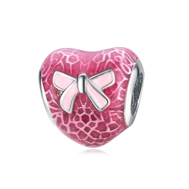 Różowa spódnica z koralikami Pandora Charms w kolorze srebrnym - oryginalna biżuteria dla kobiet - Wianko - 8