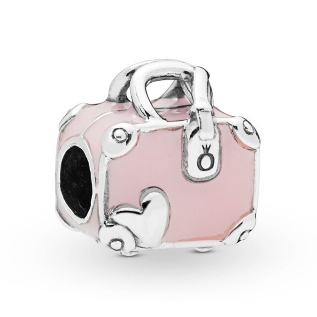 Różowa spódnica z koralikami Pandora Charms w kolorze srebrnym - oryginalna biżuteria dla kobiet - Wianko - 12