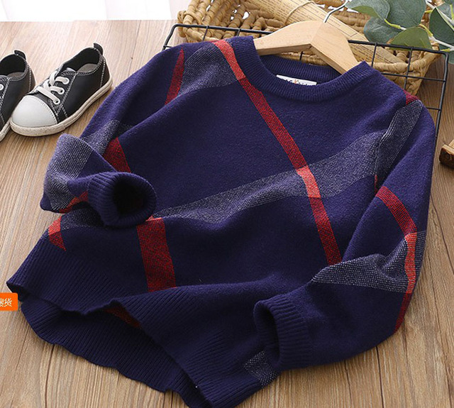 Sweter dziecięcy bawełniany i dzianinowy dla chłopców i dziewcząt - Wianko - 3