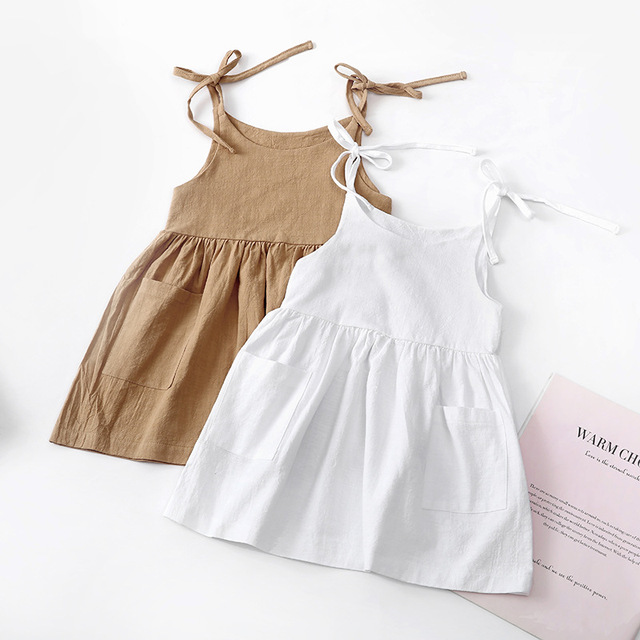 Dziewczęca letnia sukienka bawełniana Casual 2021 dla dzieci 2-5 lat - sukienka bez rękawów dla małych księżniczek - Wianko - 3