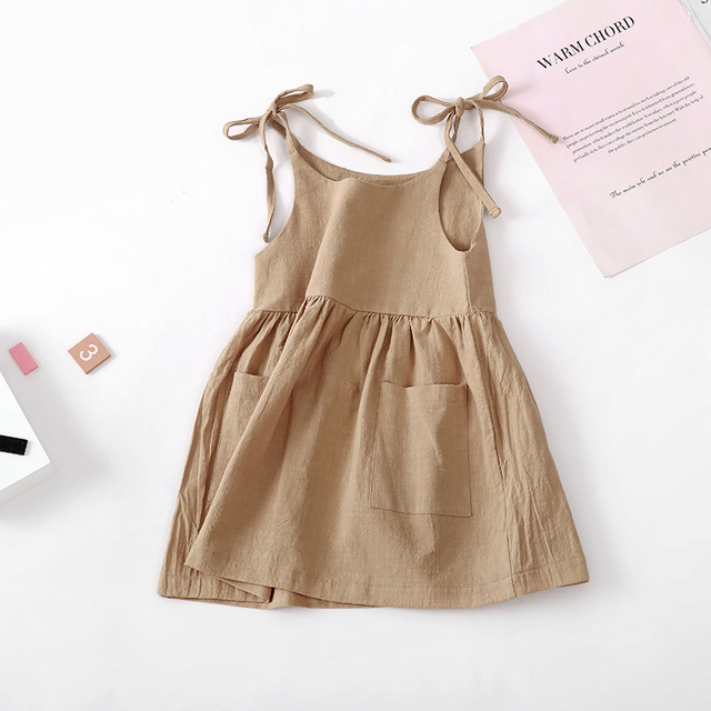 Dziewczęca letnia sukienka bawełniana Casual 2021 dla dzieci 2-5 lat - sukienka bez rękawów dla małych księżniczek - Wianko - 7