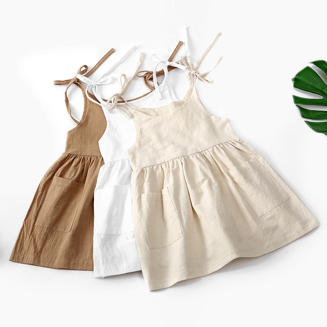 Dziewczęca letnia sukienka bawełniana Casual 2021 dla dzieci 2-5 lat - sukienka bez rękawów dla małych księżniczek - Wianko - 4