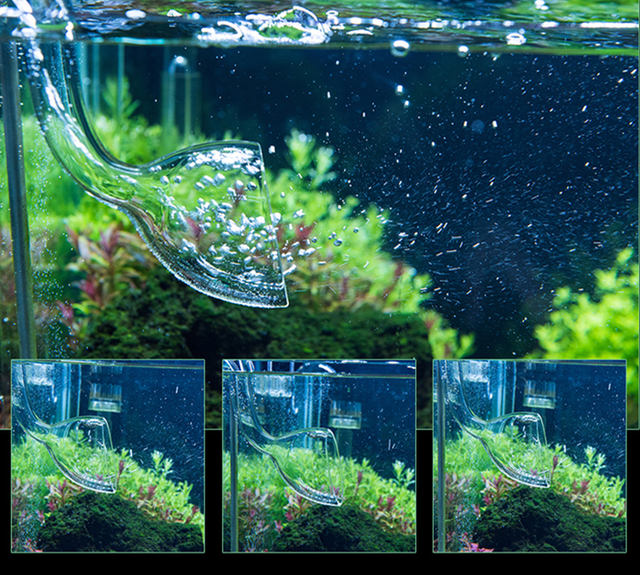 Woda akwariowa z roślinami - odpływ lilia 12/16mm 16/22mm, skimmer powierzchniowy CO2 - Wianko - 6