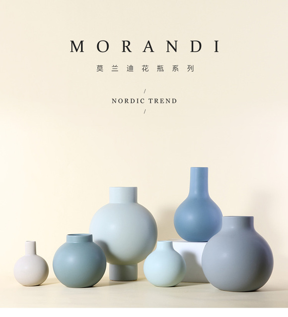 Kreatywny wazon Morandi Nordic do dekoracji wnętrz - Wianko - 1