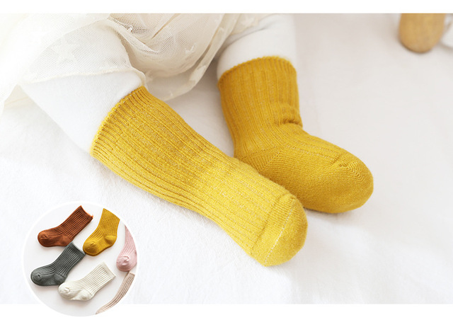 Mieszanka bawełny dziecięce skarpety zimowe Zima Plus dla dzieci 1-5 lat - Wianko - 6