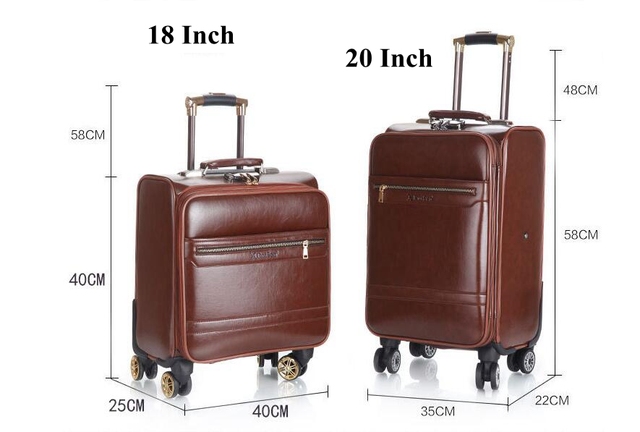 Spinner walizka bagażowa z kółkami mężczyźni 18 i 20 cali, czarna - Wianko - 9