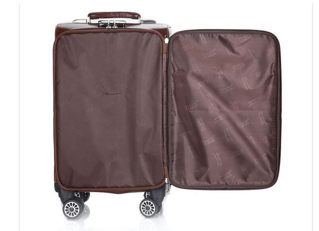 Spinner walizka bagażowa z kółkami mężczyźni 18 i 20 cali, czarna - Wianko - 24