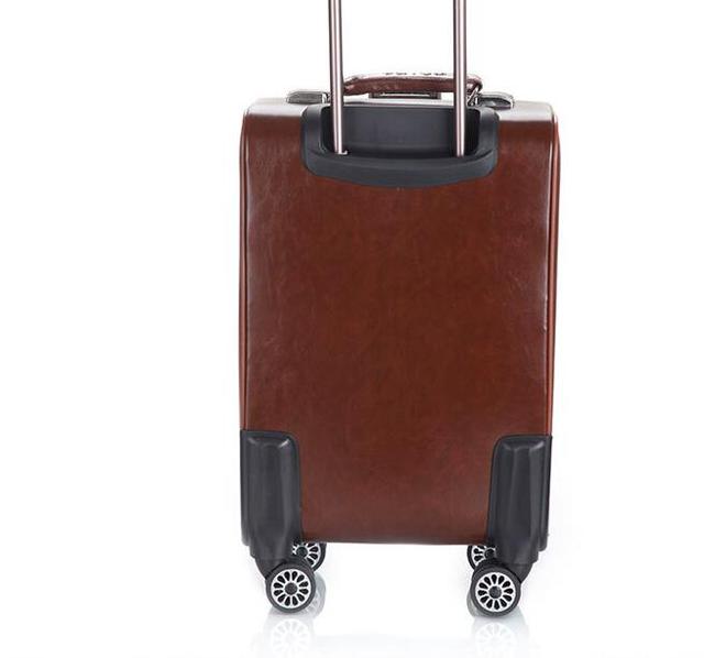 Spinner walizka bagażowa z kółkami mężczyźni 18 i 20 cali, czarna - Wianko - 15