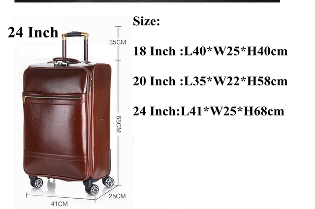 Spinner walizka bagażowa z kółkami mężczyźni 18 i 20 cali, czarna - Wianko - 8