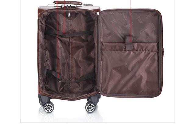 Spinner walizka bagażowa z kółkami mężczyźni 18 i 20 cali, czarna - Wianko - 26