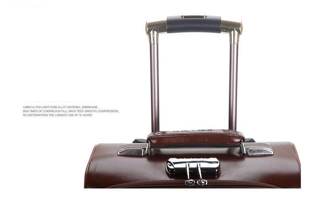 Spinner walizka bagażowa z kółkami mężczyźni 18 i 20 cali, czarna - Wianko - 4