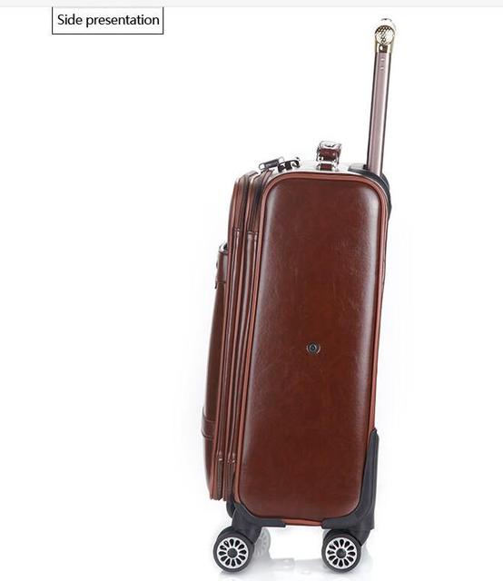 Spinner walizka bagażowa z kółkami mężczyźni 18 i 20 cali, czarna - Wianko - 16