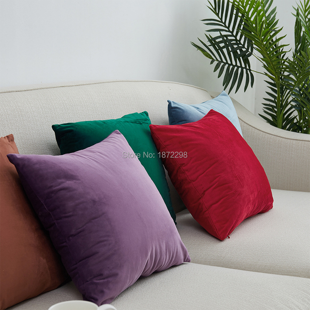 Poszewka na poduszkę Holland Velvet barwiona 35x50 cm, kolorowa, pluszowa - Wianko - 5
