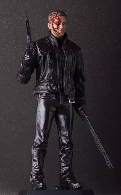 Figurka akcji Szalony Terminator T800 Arnold Schwarzenegger 35cm, uszkodzona wersja - Wianko - 2