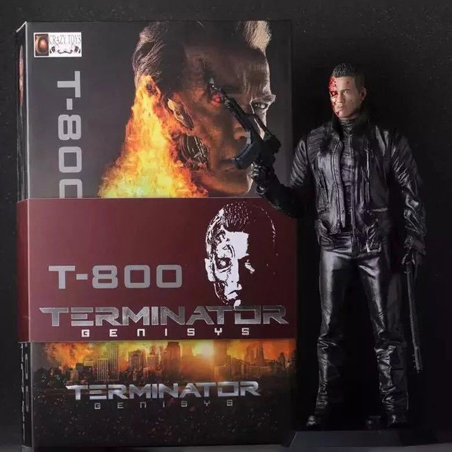 Figurka akcji Szalony Terminator T800 Arnold Schwarzenegger 35cm, uszkodzona wersja - Wianko - 5