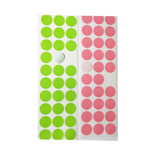 Arkusze naklejek samoprzylepnych z kolorowymi kropkami do druku - 5*40 arkuszy, 20mm - dekoracje DIY - Wianko - 5