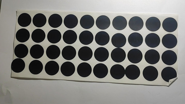 Arkusze naklejek samoprzylepnych z kolorowymi kropkami do druku - 5*40 arkuszy, 20mm - dekoracje DIY - Wianko - 13