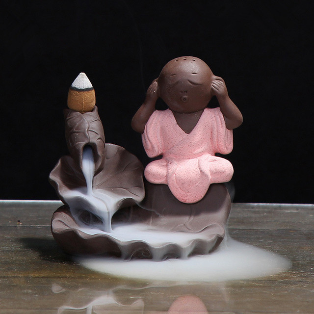 Kadzielnica ceramiczna Buddha z uchwytem, palnik do kadzidełek - 20 sztuk - Wianko - 9