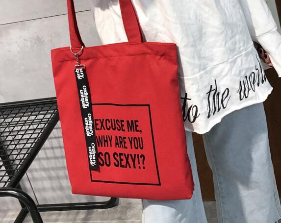 Nowa torebka zielona na ramię - modna płócienna torba kobieca na zakupy 2018 - Wianko - 7