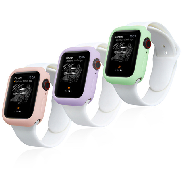 Miękki silikonowy futerał ochronny do zegarka Apple iWatch seria 45mm, 42mm, 38mm, 44mm i 40mm - Wianko - 3