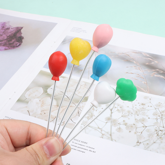 Zestaw 6 kreatywnych domek dla lalek 1:12 - kolorowe balony, mikro elementy dekoracyjne i akcesoria do krajobrazu dla dzieci - prezent - Wianko - 2