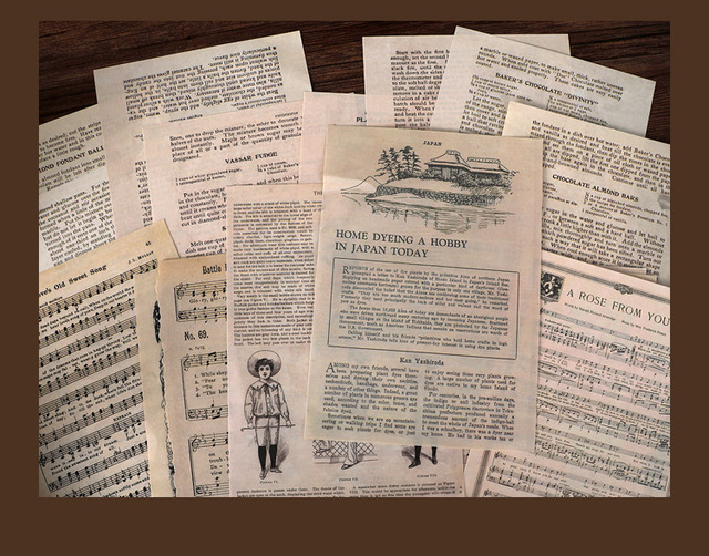 Bloczek MOHAMM 10 arkuszy papierów Vintage Letter do Scrapbookingu - DIY ozdoby statki materiał - Wianko - 18