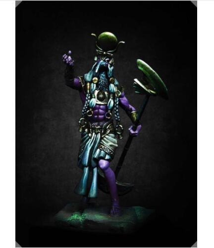 Zestaw modelarski - Starożytne opowieści Thoth: Dark God, żołnierz 75mm, rysunek, żywiczny model, niepomalowany, do demontażu - Wianko - 1