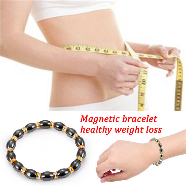 Opaska magnetyczna z hematytu 5.8 cm do monitorowania stanu zdrowia - czarny - Wianko - 2