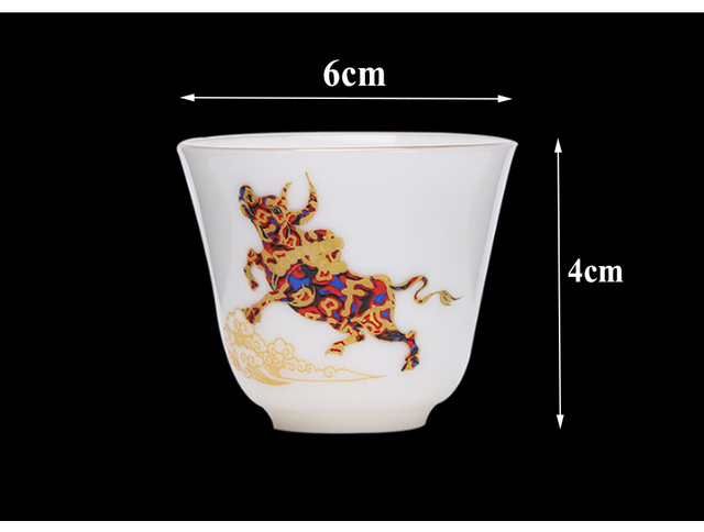 Ceramiczna filiżanka Kung Fu z Phnom Penh, pojemność 60ml, zdobiona ręcznie jagnięcym tłuszczem Jade - Wianko - 3