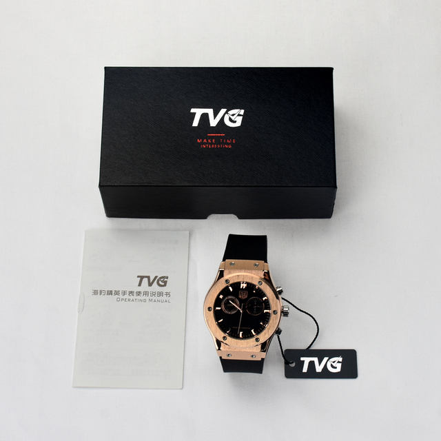 Zegarek męski wodoodporny z podwójnym wyświetlaczem, kwarcowy, koloru Rose Gold, z białym światłem Luminous, z paskiem z tworzywa PU i funkcją LED. (Ledowy męski zegarek sportowy TVG) - Wianko - 14