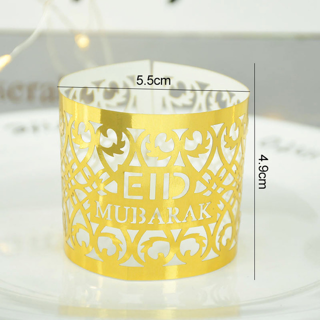 EID Mubarak - Serwetki papierowe z motywem Ramadan - Dekoracje DIY - 10/20/30 sztuk - Wianko - 5