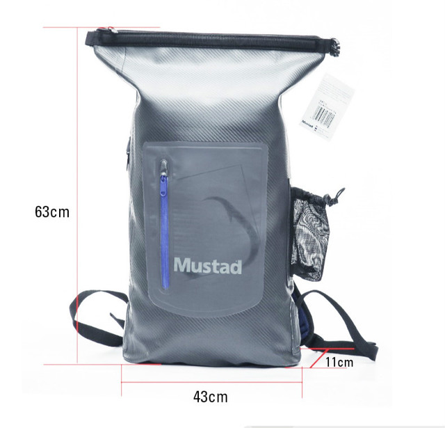 Plecak Mustad MB010 PCV - duży, wodoodporny, wielofunkcyjny - Wianko - 2