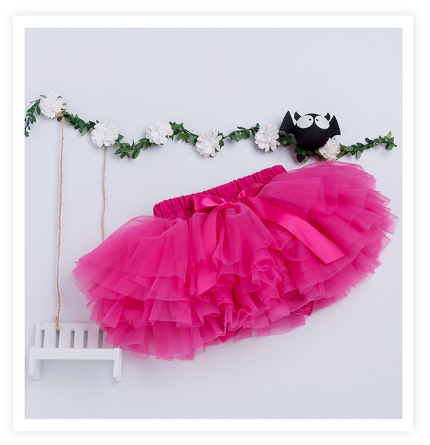 Spódnica balerinki dla dziewczynki Pettiskirt - puszysta spódnica baletowa Tutu - elegancka Party dla małej księżniczki - ubranie z tiulu - Wianko - 13