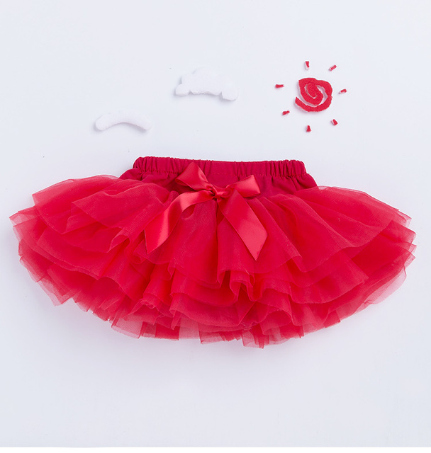 Spódnica balerinki dla dziewczynki Pettiskirt - puszysta spódnica baletowa Tutu - elegancka Party dla małej księżniczki - ubranie z tiulu - Wianko - 3