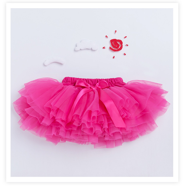 Spódnica balerinki dla dziewczynki Pettiskirt - puszysta spódnica baletowa Tutu - elegancka Party dla małej księżniczki - ubranie z tiulu - Wianko - 12