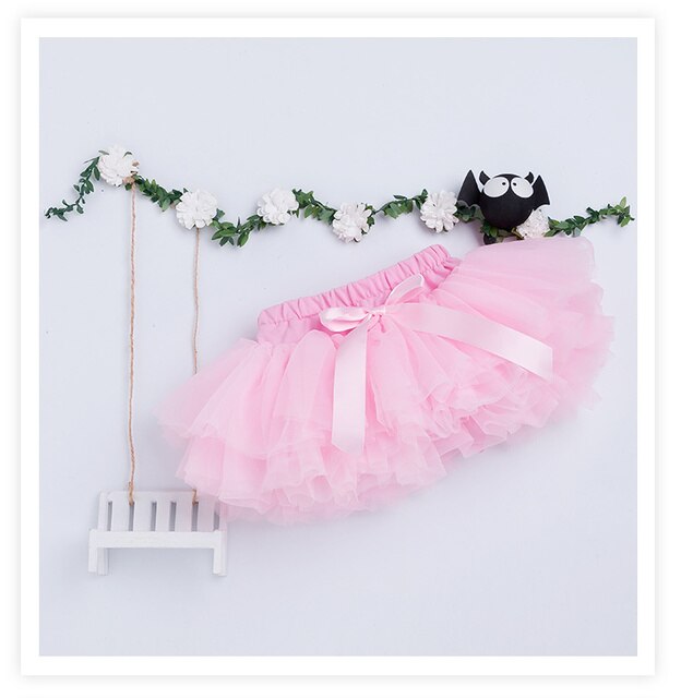 Spódnica balerinki dla dziewczynki Pettiskirt - puszysta spódnica baletowa Tutu - elegancka Party dla małej księżniczki - ubranie z tiulu - Wianko - 9
