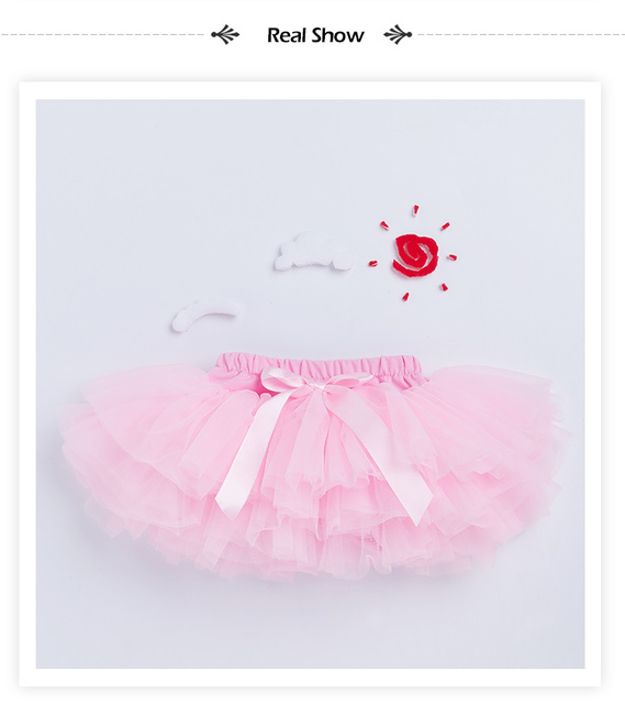 Spódnica balerinki dla dziewczynki Pettiskirt - puszysta spódnica baletowa Tutu - elegancka Party dla małej księżniczki - ubranie z tiulu - Wianko - 8
