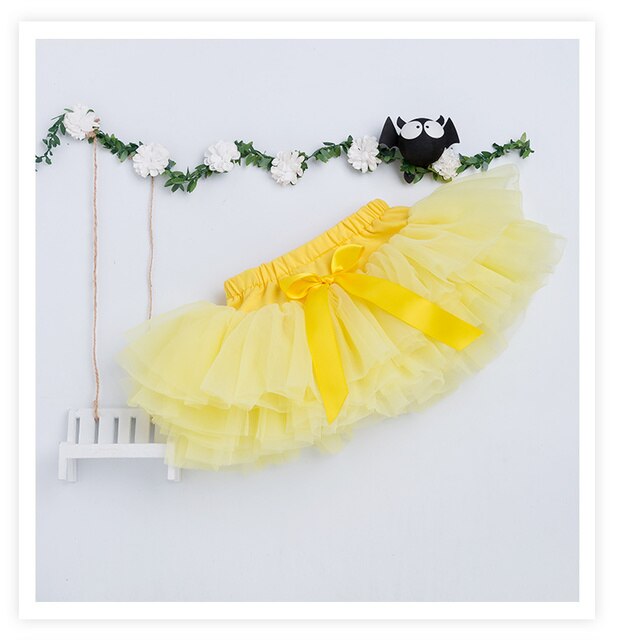 Spódnica balerinki dla dziewczynki Pettiskirt - puszysta spódnica baletowa Tutu - elegancka Party dla małej księżniczki - ubranie z tiulu - Wianko - 11