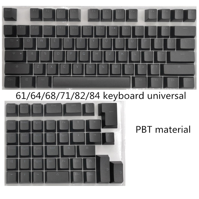 Zestaw 118 nasadek PBT dla Mini klawiatur mechanicznych 61-84 klawiszy - list zielony/fioletowy/biały/czarny - Wianko - 10