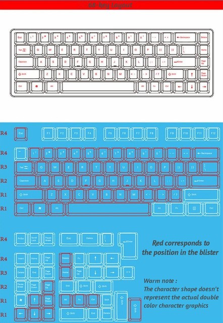 Zestaw 118 nasadek PBT dla Mini klawiatur mechanicznych 61-84 klawiszy - list zielony/fioletowy/biały/czarny - Wianko - 14