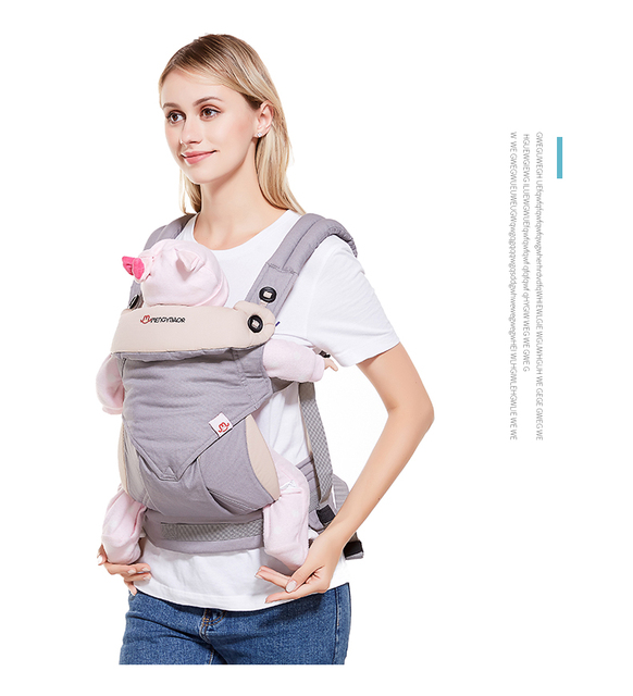 Nosidełko 360 ergonomiczne, oddychające, wykonane z organicznej bawełny - regulowane nosidełko dla dzieci w formie plecaka - Wianko - 24