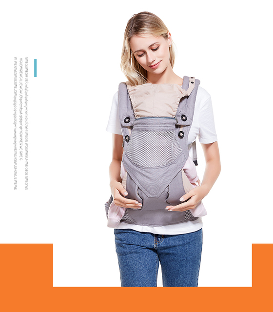 Nosidełko 360 ergonomiczne, oddychające, wykonane z organicznej bawełny - regulowane nosidełko dla dzieci w formie plecaka - Wianko - 26
